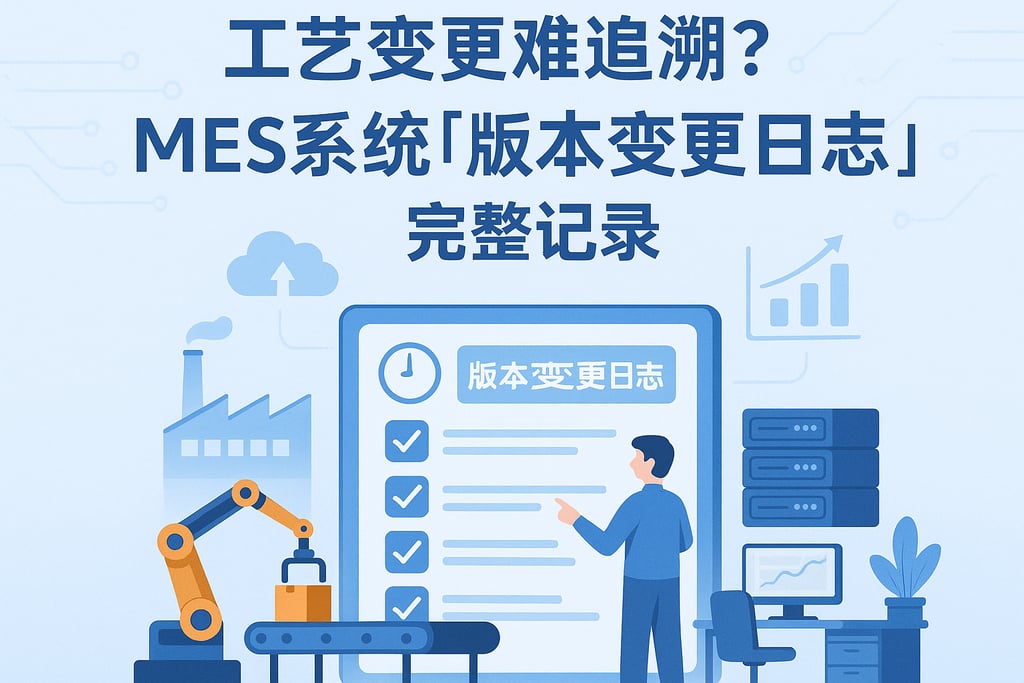 工艺变更难追溯？MES 系统「版本变更日志」完整记录